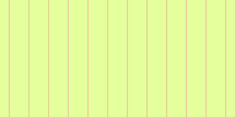 #deff7d (75%), #eba393 vertical lines, two pixels wide, sixty-five pixels apart