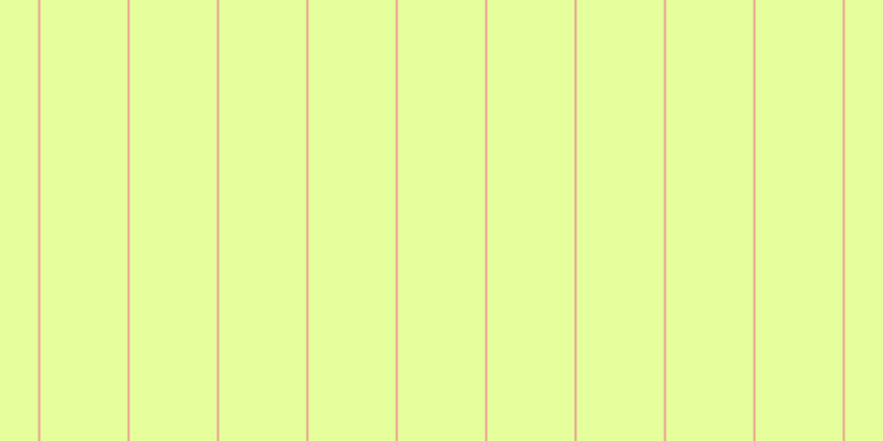 #deff7d (75%), #eba393 vertical lines, two pixels wide, seventy-nine pixels apart