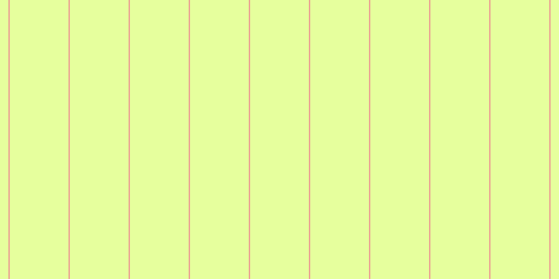 #deff7d (75%), #eba393 vertical lines, two pixels wide, eighty-four pixels apart
