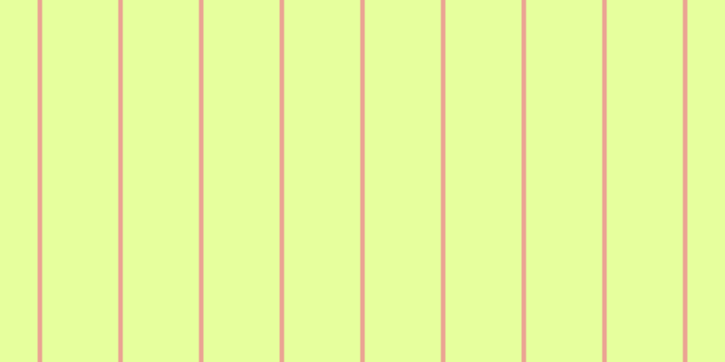 #deff7d (75%), #eba393 vertical lines, five pixels wide, eighty-four pixels apart