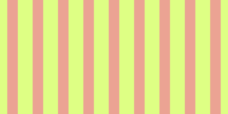 #deff84, #eba393 vertical lines, thirty-seven pixels wide, fifty-two pixels apart