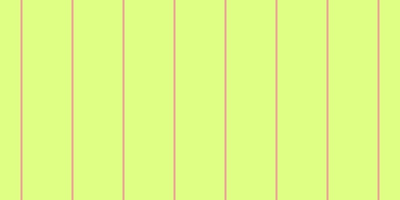 #deff84, #eba393 vertical lines, four pixels wide, ninety-eight pixels apart