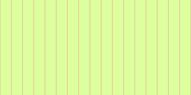 #deff9e, #eba393 vertical lines, two pixels wide, forty-five pixels apart