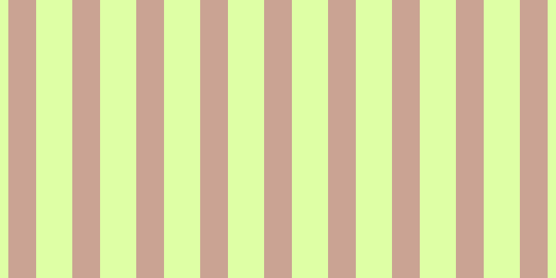 #deffa5, #caa393 vertical lines, forty pixels wide, fifty-two pixels apart