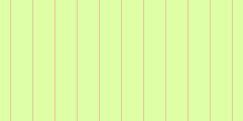 #deffa5, #eba393 vertical lines, two pixels wide, seventy-one pixels apart