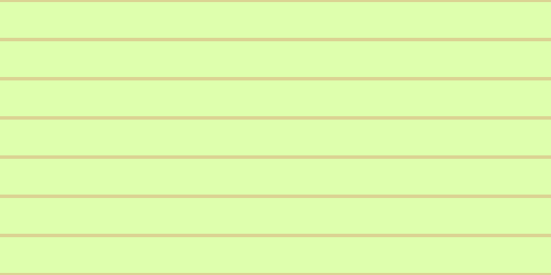 #deffad, #dbd393 horizontal lines, five pixels wide, fifty-two pixels apart