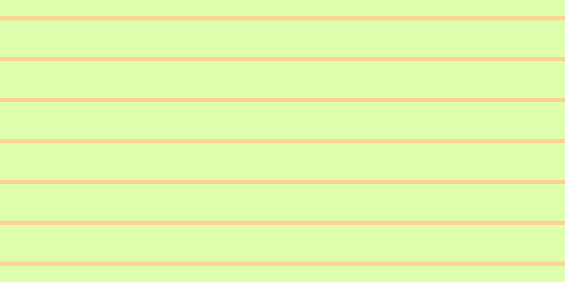 #deffad, #fcd393 horizontal lines, six pixels wide, fifty-two pixels apart