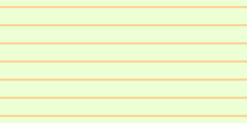 #deffad (50%), #fcd393 horizontal lines, seven pixels wide, fifty-two pixels apart