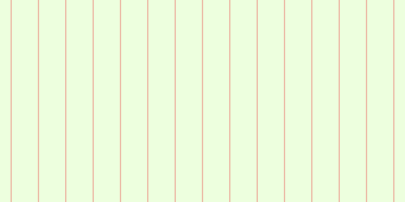 #deffbf (50%), #eba393 vertical lines, two pixels wide, fifty-two pixels apart