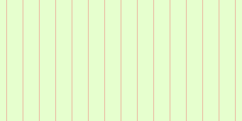 #deffbf (75%), #eba393 vertical lines, two pixels wide, fifty-two pixels apart