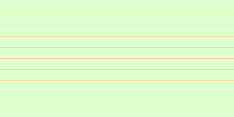 #deffce, #fcd393 horizontal lines, two pixels wide, thirty-six pixels apart