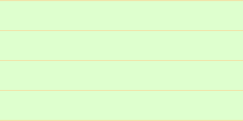 #deffce, #fcd393 horizontal lines, two pixels wide, ninety-seven pixels apart