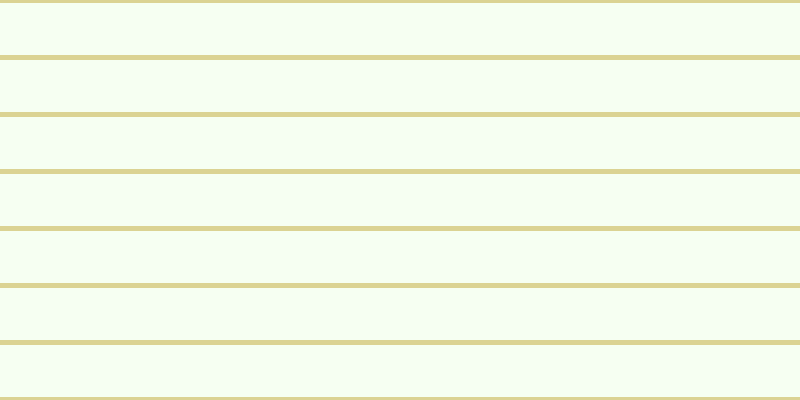 #deffce (25%), #dbd393 horizontal lines, five pixels wide, fifty-two pixels apart