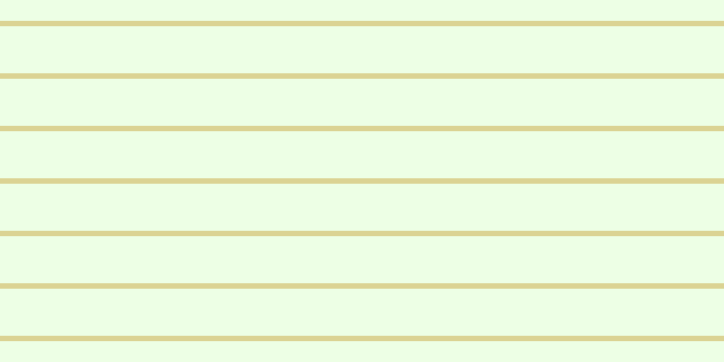 #deffce (50%), #dbd393 horizontal lines, six pixels wide, fifty-two pixels apart