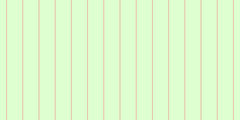 #deffcf, #eba393 vertical lines, two pixels wide, fifty-two pixels apart