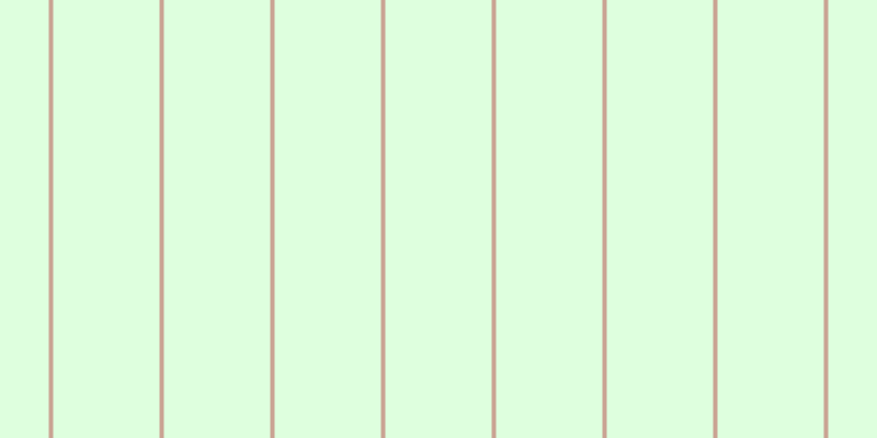 #deffde, #caa393 vertical lines, four pixels wide, ninety-seven pixels apart