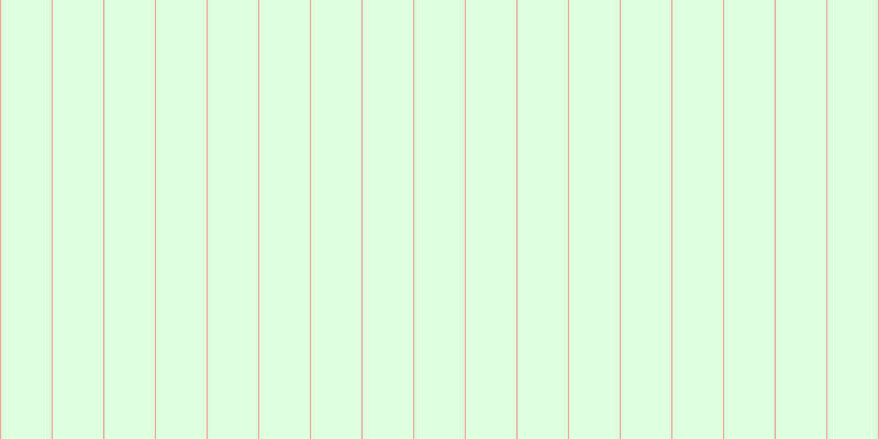#deffde, #eba393 vertical lines, one pixels wide, forty-six pixels apart
