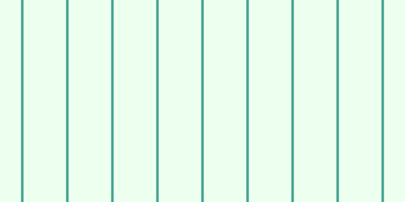 #deffe0 (50%), #46a393 vertical lines, five pixels wide, eighty-four pixels apart