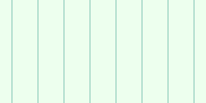 #deffe0 (50%), #46a393 vertical lines, two pixels wide, ninety-nine pixels apart