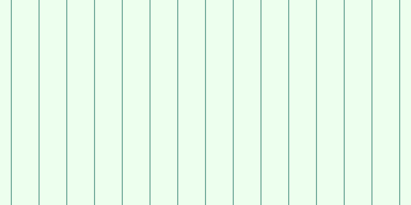 #deffe0 (50%), #67a393 vertical lines, two pixels wide, fifty-two pixels apart