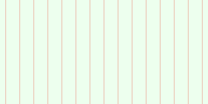 #deffe0 (50%), #eba393 vertical lines, two pixels wide, fifty-two pixels apart