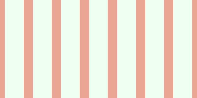 #deffe0 (50%), #eba393 vertical lines, thirty-eight pixels wide, seventy-six pixels apart