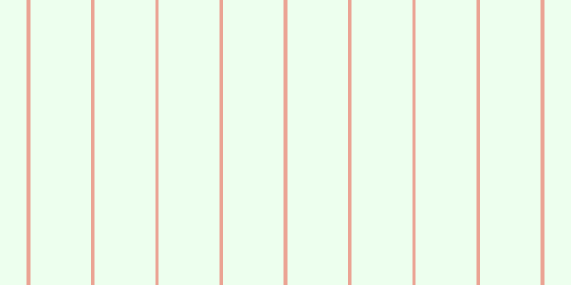 #deffe0 (50%), #eba393 vertical lines, five pixels wide, eighty-five pixels apart