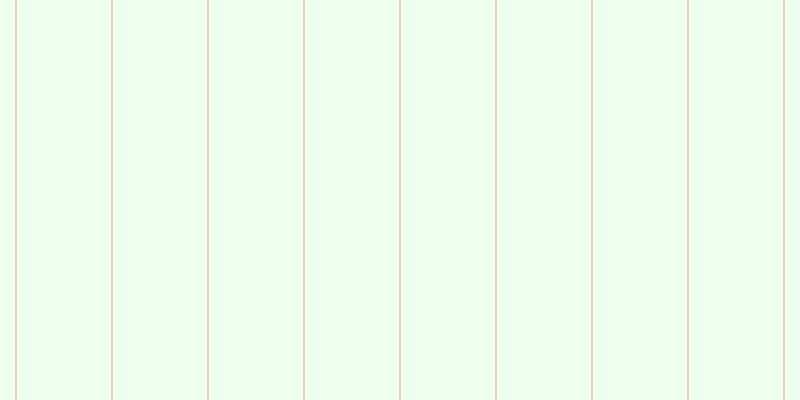 #deffe0 (50%), #eba393 vertical lines, one pixels wide, ninety-five pixels apart