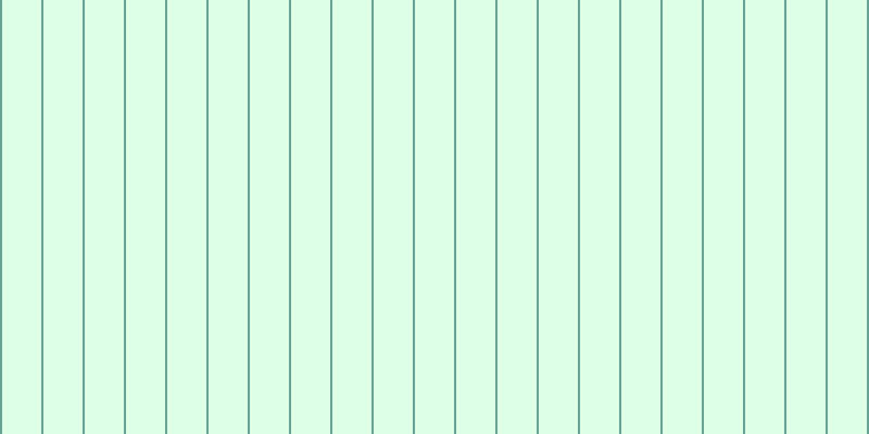 #deffe7, #67a393 vertical lines, two pixels wide, thirty-six pixels apart
