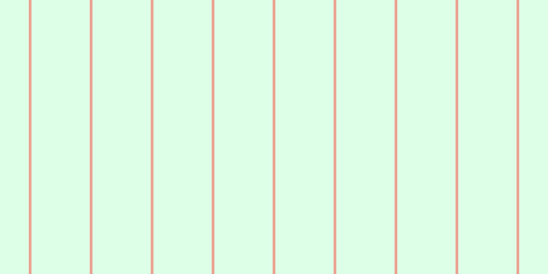 #deffe7, #eba393 vertical lines, four pixels wide, eighty-five pixels apart