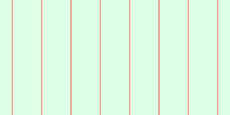 #deffe7, #eba393 vertical lines, five pixels wide, ninety-seven pixels apart