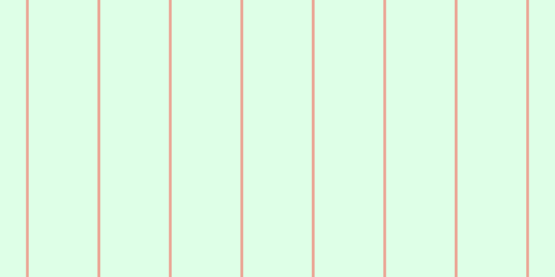 #deffe7, #eba393 vertical lines, four pixels wide, ninety-nine pixels apart
