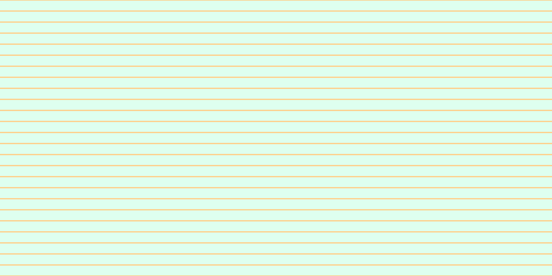 #deffef, #fcd393 horizontal lines, two pixels wide, fourteen pixels apart