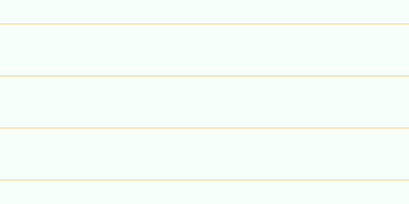 #deffef (25%), #fcd393 horizontal lines, two pixels wide, one hundred pixels apart