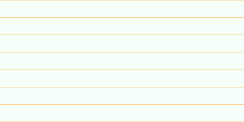 #deffef (25%), #fcd393 horizontal lines, two pixels wide, fifty-five pixels apart