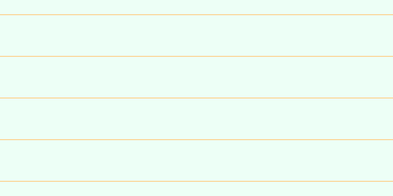 #deffef (50%), #fcd393 horizontal lines, two pixels wide, eighty-three pixels apart