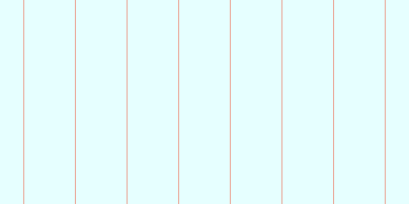 #deffff (75%), #eba393 vertical lines, two pixels wide, ninety-nine pixels apart