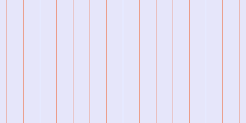 Lavender, #eba393 vertical lines, two pixels wide, fifty-two pixels apart