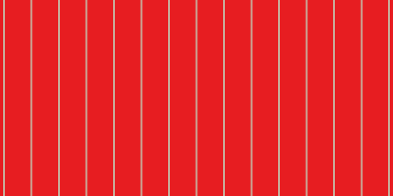 #e71d21, #caa393 vertical lines, four pixels wide, fifty-two pixels apart