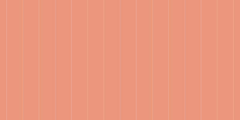 Dark salmon, #eba393 vertical lines, two pixels wide, fifty-two pixels apart