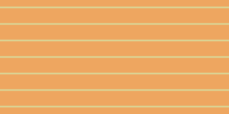 #eea660, #dbd393 horizontal lines, six pixels wide, fifty-two pixels apart