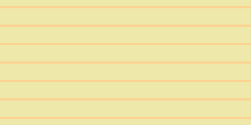Pale goldenrod, #fcd393 horizontal lines, seven pixels wide, fifty-two pixels apart