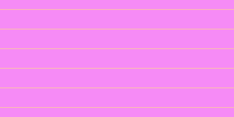 #f018f0 (50%), #fcd393 horizontal lines, two pixels wide, sixty-five pixels apart