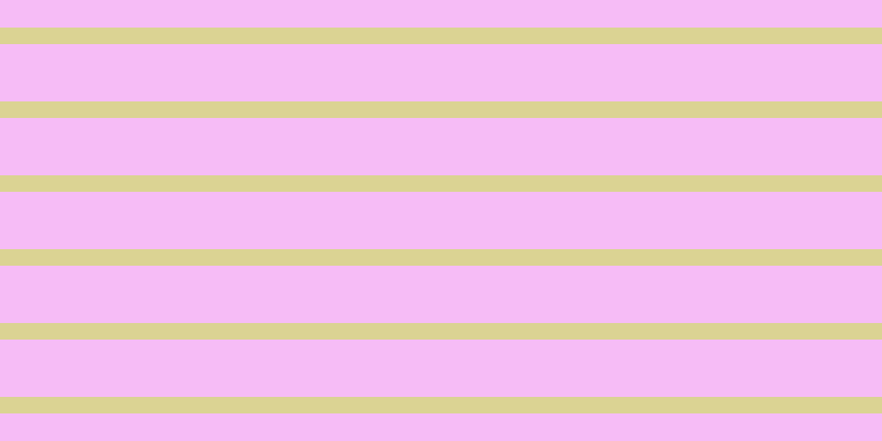 #f07bf0 (50%), #dbd393 horizontal lines, fifteen pixels wide, fifty-two pixels apart