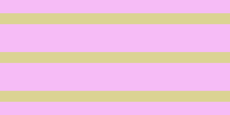 #f07bf0 (50%), #dbd393 horizontal lines, thirty-eight pixels wide, ninety-seven pixels apart