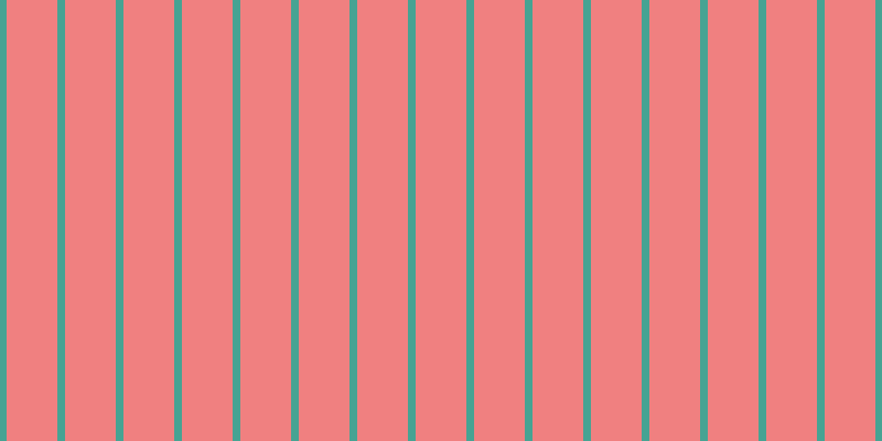 Light coral, #46a393 vertical lines, seven pixels wide, forty-six pixels apart