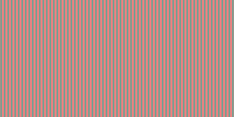 Light coral, #67a393 vertical lines, five pixels wide, seven pixels apart