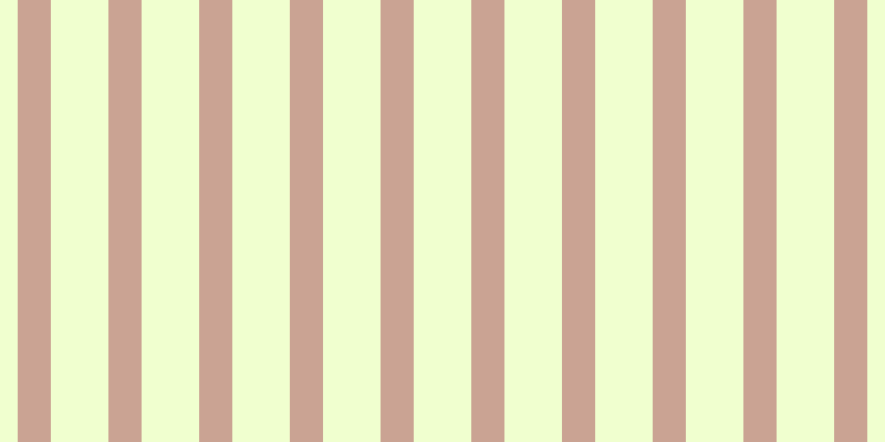 #f0ffcf, #caa393 vertical lines, thirty pixels wide, fifty-two pixels apart