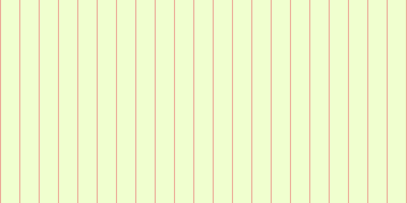 #f0ffcf, #eba393 vertical lines, two pixels wide, thirty-six pixels apart