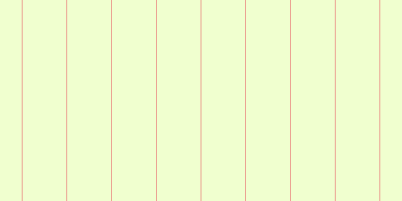 #f0ffcf, #eba393 vertical lines, two pixels wide, eighty-seven pixels apart